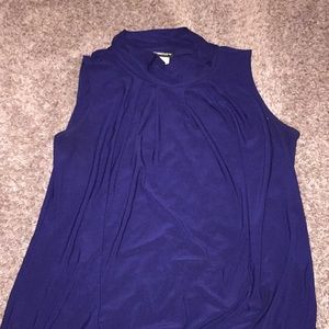 Navy Sleeveless Top